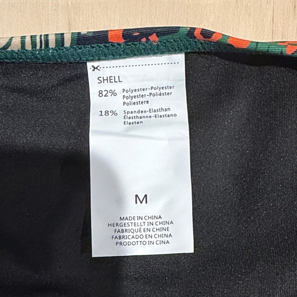 Striped Halter Bikini Top and Tropical Print Bottom - Picture 6 of 7